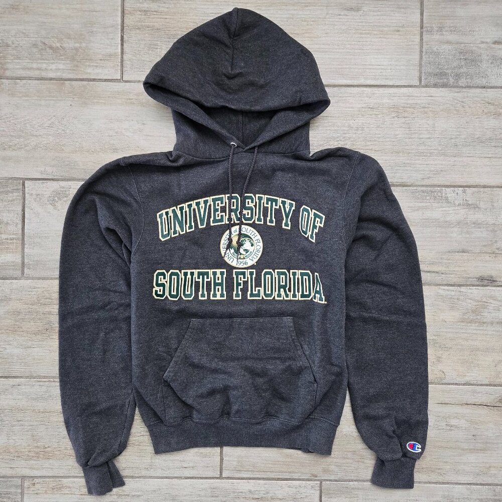 University of South Florida Bulls Hoodie Sweater Women's Collegiate Spell Out XS